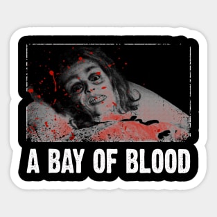 Legacy of Carnage A Blood Retro Tees for Horror Fans Sticker